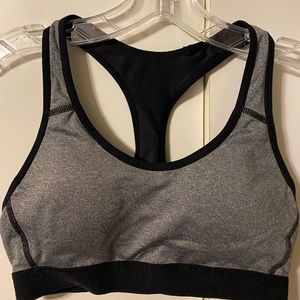 Power Core Sports Bra Size S Like New Excellent Condition Gray W/Black